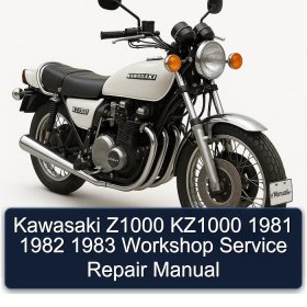 Kawasaki Z1000 KZ1000 1981 1982 1983 Workshop Service Repair Manual