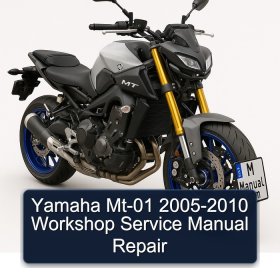 Yamaha Mt-01 2005-2010 Workshop Service Manual Repair