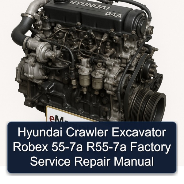 Hyundai Crawler Excavator Robex 55-7a R55-7a Factory Service Repair Manual