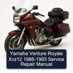 Yamaha Venture Royale Xvz12 1986-1993 Service Repair Manual