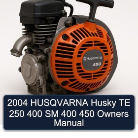 2004 HUSQVARNA Husky TE 250 400 SM 400 450 Owners Manual