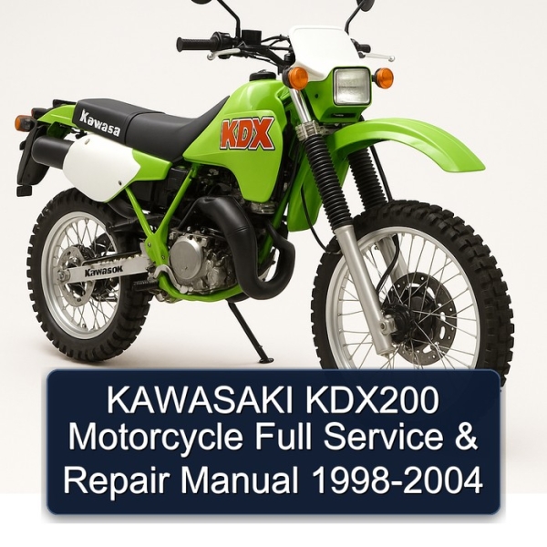 KAWASAKI KDX200 Motorcycle Full Service & Repair Manual 1998-2004