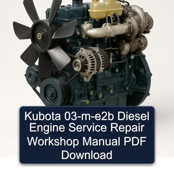 Kubota 03-m-e2b Diesel Engine Service Repair Workshop Manual PDF Download