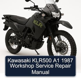 Kawasaki KLR500 A1 1987 Workshop Service Repair Manual
