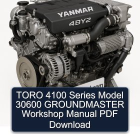 TORO 4100 Series Model 30600 GROUNDMASTER Workshop Manual PDF Download