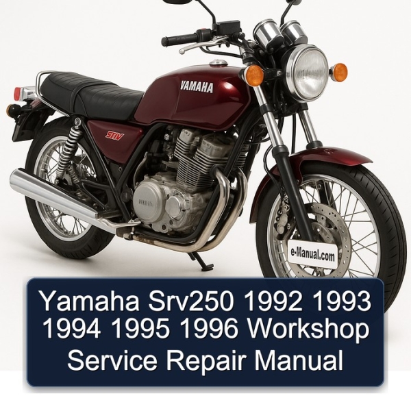 Yamaha Srv250 1992 1993 1994 1995 1996 Workshop Service Repair Manual