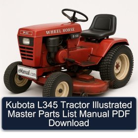 Kubota L345 Tractor Illustrated Master Parts List Manual PDF Download