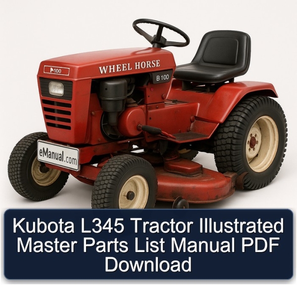 Kubota L345 Tractor Illustrated Master Parts List Manual PDF Download