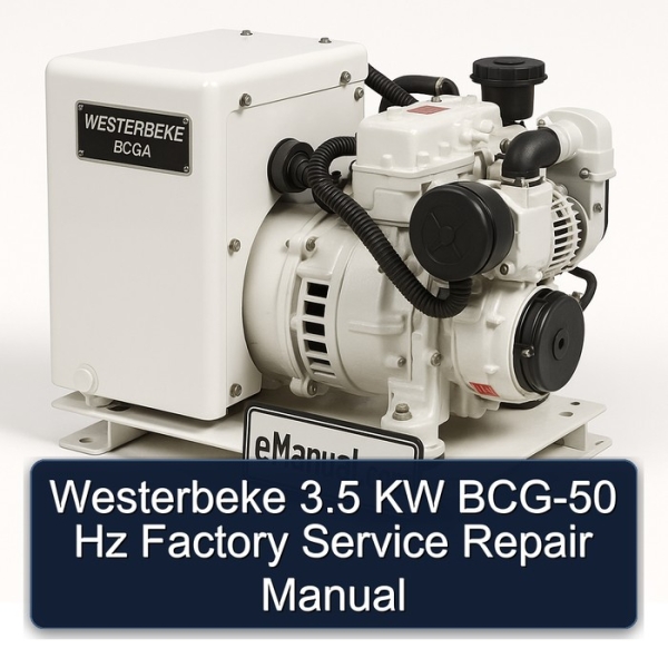 Westerbeke 3.5 KW BCG-50 Hz Factory Service Repair Manual