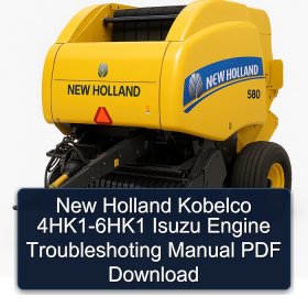 New Holland Kobelco 4HK1-6HK1 Isuzu Engine Troubleshoting Manual PDF Download