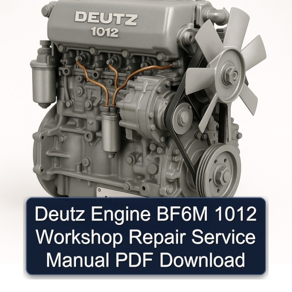 Deutz Engine BF6M 1012 Workshop Repair Service Manual PDF Download