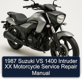 1987 Suzuki VS 1400 Intruder XX Motorcycle Service Repair Manual