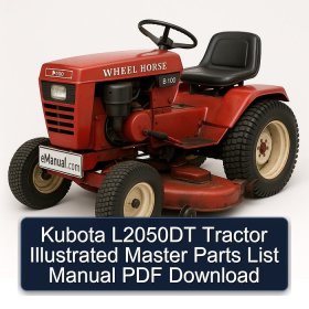 Kubota L2050DT Tractor Illustrated Master Parts List Manual PDF Download