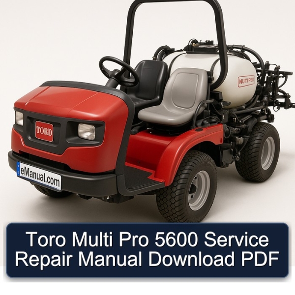 Toro Multi Pro 5600 Service Repair Manual Download PDF
