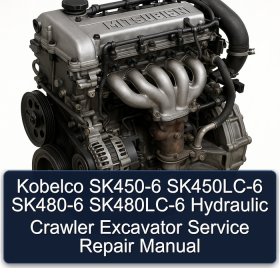 Kobelco SK450-6 SK450LC-6 SK480-6 SK480LC-6 Hydraulic Crawler Excavator Service Repair Manual