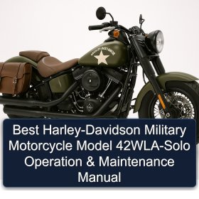 Best Harley-Davidson Military Motorcycle Model 42WLA-Solo Operation & Maintenance Manual