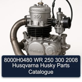 8000H0480 WR 250 300 2008 Husqvarna Husky Parts Catalogue