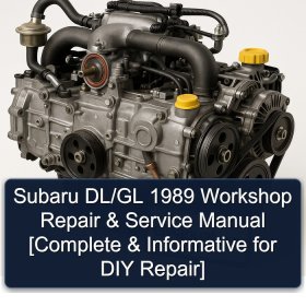 Subaru DL/GL 1989 Workshop Repair & Service Manual [Complete & Informative for DIY Repair]