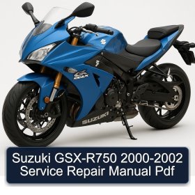 Suzuki GSX-R750 2000-2002 Service Repair Manual Pdf