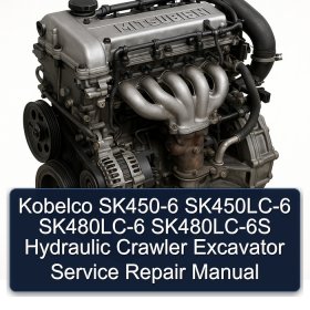 Kobelco SK450-6 SK450LC-6 SK480LC-6 SK480LC-6S Hydraulic Crawler Excavator Service Repair Manual
