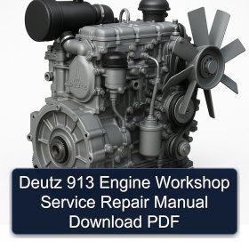 Deutz 913 Engine Workshop Service Repair Manual Download PDF