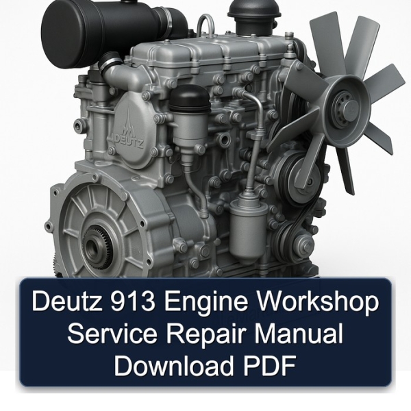 Deutz 913 Engine Workshop Service Repair Manual Download PDF