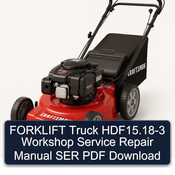 FORKLIFT Truck HDF15.18-3 Workshop Service Repair Manual SER PDF Download
