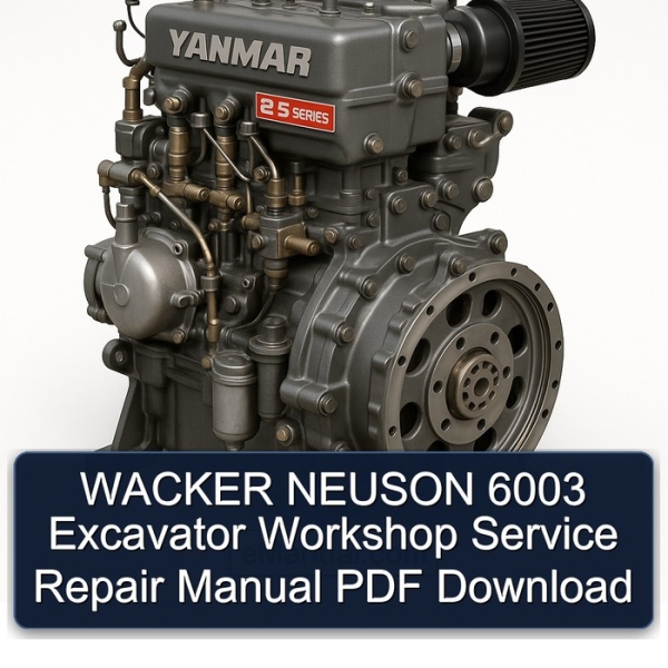 WACKER NEUSON 6003 Excavator Workshop Service Repair Manual PDF Download