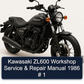 Kawasaki ZL600 Workshop Service & Repair Manual 1986 # 1