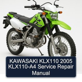 KAWASAKI KLX110 2005 KLX110-A4 Service Repair Manual