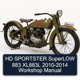HD SPORTSTER SuperLOW 883 XL883L 2010-2014 Workshop Manual