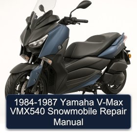 1984-1987 Yamaha V-Max VMX540 Snowmobile Repair Manual