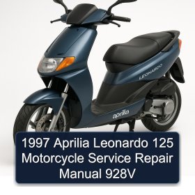1997 Aprilia Leonardo 125 Motorcycle Service Repair Manual 928V