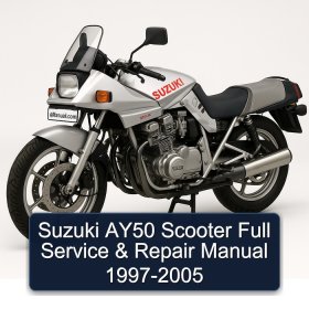 Suzuki AY50 Scooter Full Service & Repair Manual 1997-2005