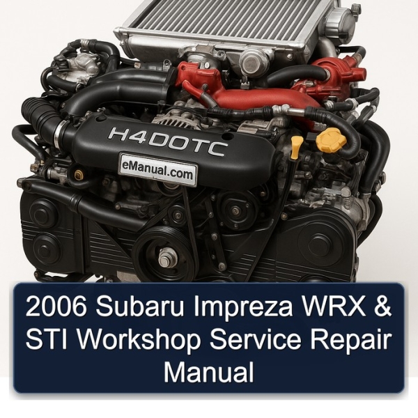 2006 Subaru Impreza WRX & STI Workshop Service Repair Manual