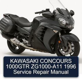 KAWASAKI CONCOURS 1000GTR ZG1000-A11 1996 Service Repair Manual
