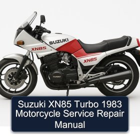 Suzuki XN85 Turbo 1983 Motorcycle Service Repair Manual