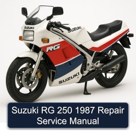 Suzuki RG 250 1987 Repair Service Manual