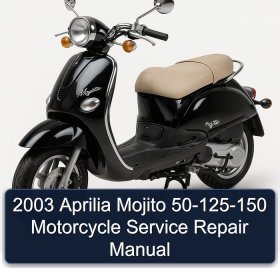 2003 Aprilia Mojito 50-125-150 Motorcycle Service Repair Manual