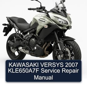 KAWASAKI VERSYS 2007 KLE650A7F Service Repair Manual