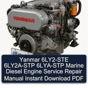 Yanmar 6LY2-STE 6LY2A-STP 6LYA-STP Marine Diesel Engine Service Repair Manual Instant Download PDF