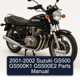 2001-2002 Suzuki GS500 GS500K1 GS500E2 Parts Manual