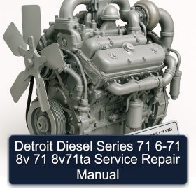 Detroit Diesel Series 71 6-71 8v 71 8v71ta Service Repair Manual