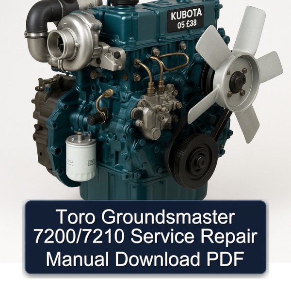 Toro Groundsmaster 7200/7210 Service Repair Manual Download PDF