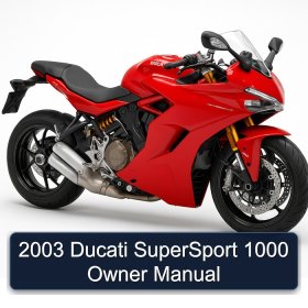 2003 Ducati SuperSport 1000 Owner Manual