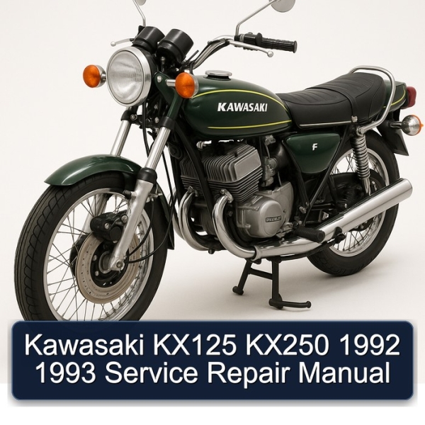 Kawasaki KX125 KX250 1992 1993 Service Repair Manual