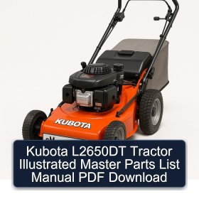 Kubota L2650DT Tractor Illustrated Master Parts List Manual PDF Download