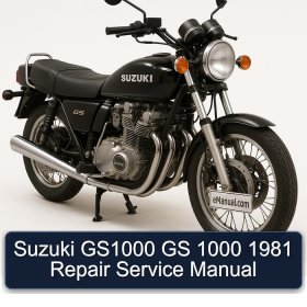 Suzuki GS1000 GS 1000 1981 Repair Service Manual