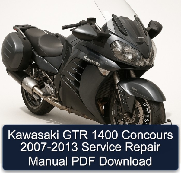 Kawasaki GTR 1400 Concours 2007-2013 Service Repair Manual PDF Download