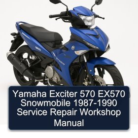 Yamaha Exciter 570 EX570 Snowmobile 1987-1990 Service Repair Workshop Manual